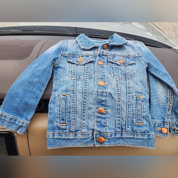 PEEK DUNGAROOS denim jacket girls size 18-24 Months - Picture 1 of 4